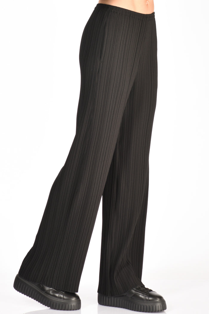 Forte Forte Pantalone Plisse Nero Donna - 5