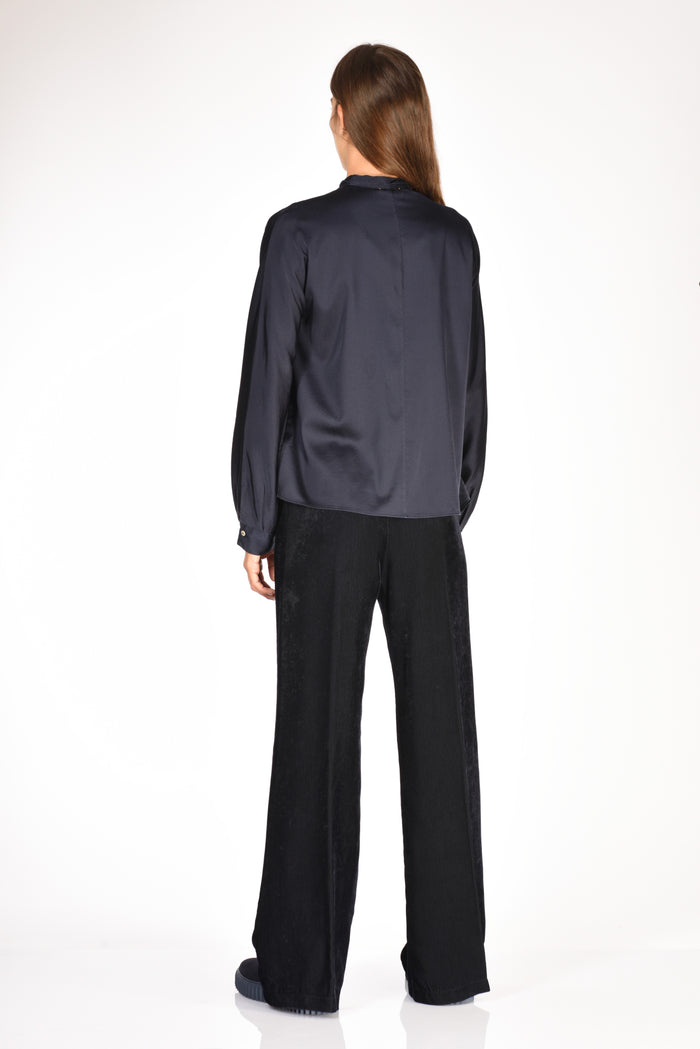 Forte Forte Camicia Kimono Blu Donna - 5