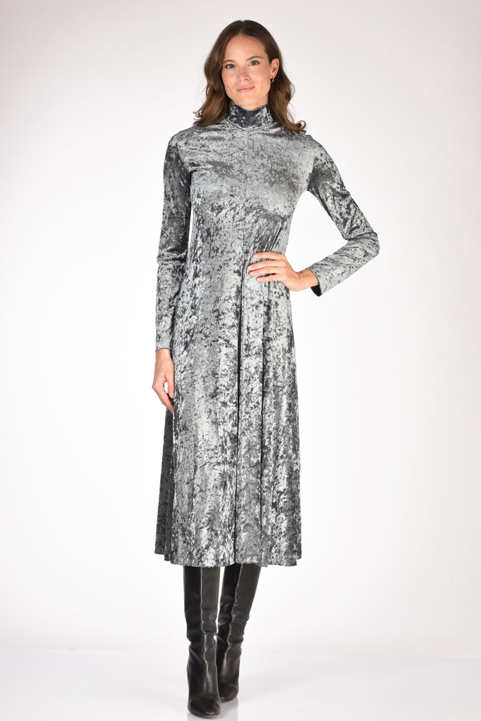Forte Forte Abito Velluto Grigio Donna - 1