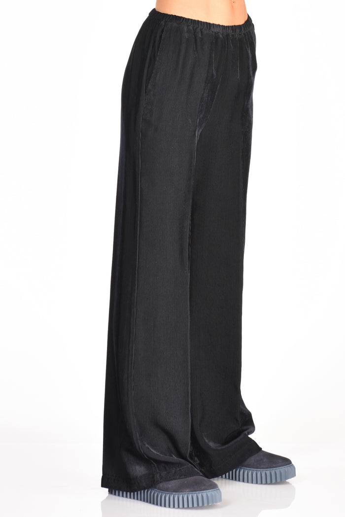 Forte Forte Pantalone Velluto Blu Donna - 4