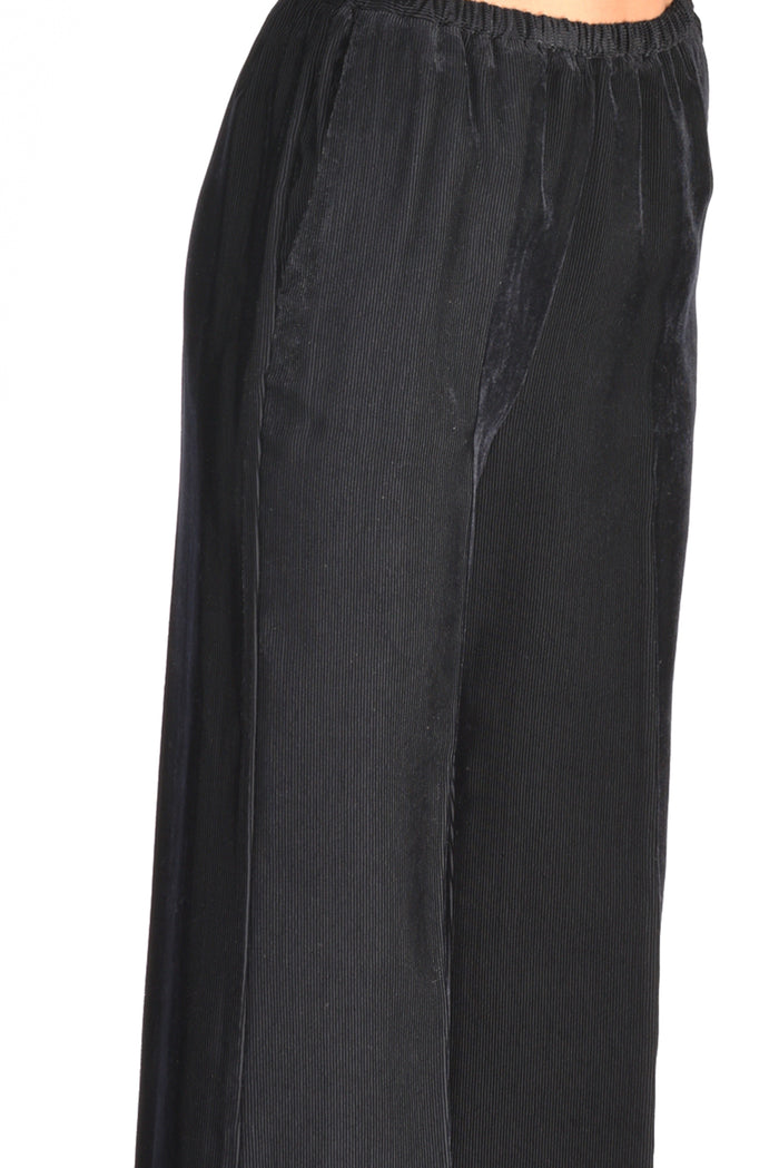 Forte Forte Pantalone Velluto Blu Donna - 5