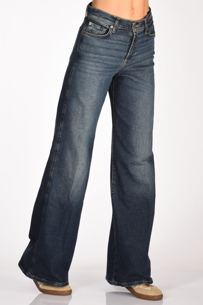 7 For All Mankind Jeans Lotta Cisco Blu Donna - 1