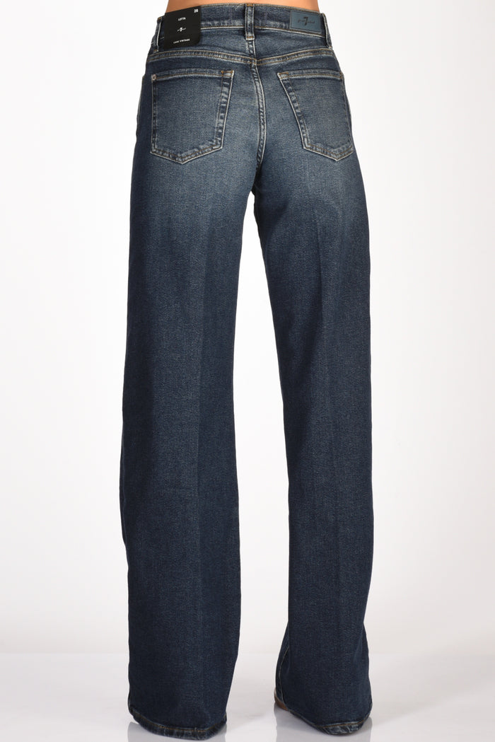 7 For All Mankind Jeans Lotta Cisco Blu Donna - 6