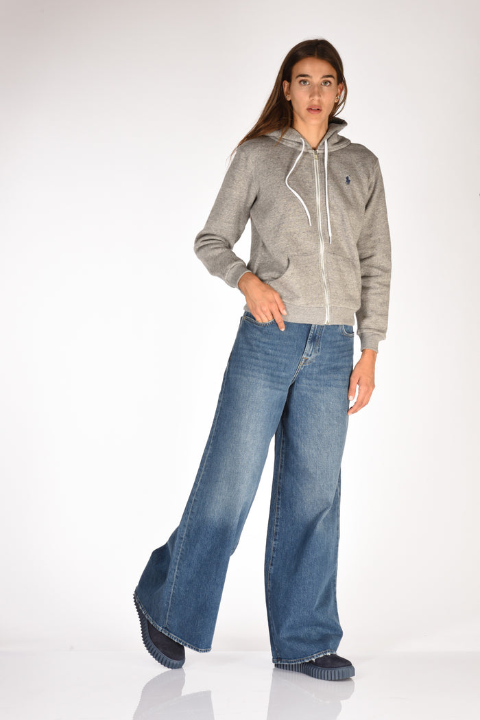 7 For All Mankind Jeans Marie Wide Blu Donna - 2