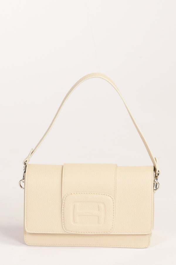Hogan Tracolla Rettangol Bianco Latte Donna