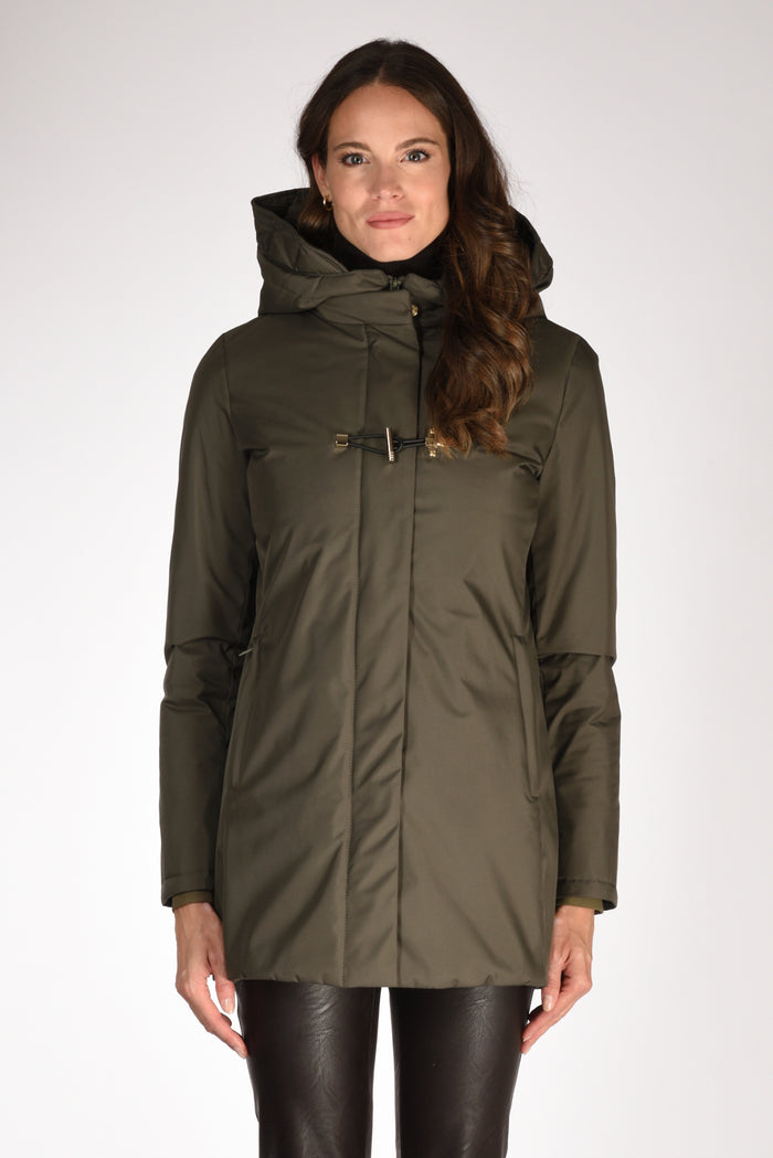 Fay Cappotto Toggle Verde Donna - 2