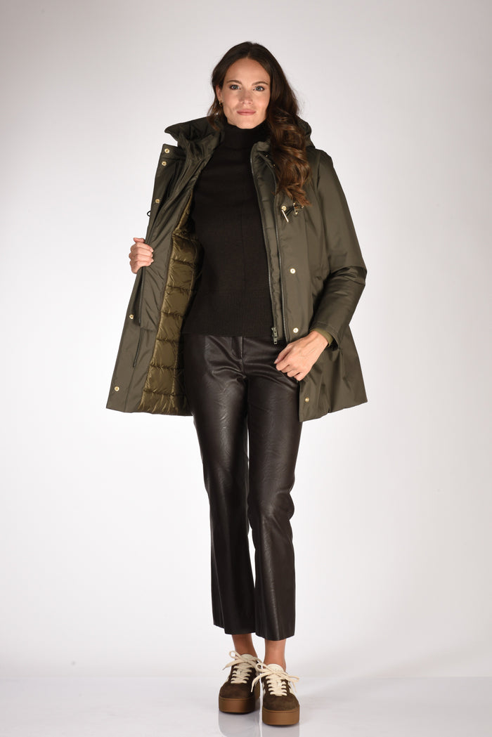 Fay Cappotto Toggle Verde Donna - 6