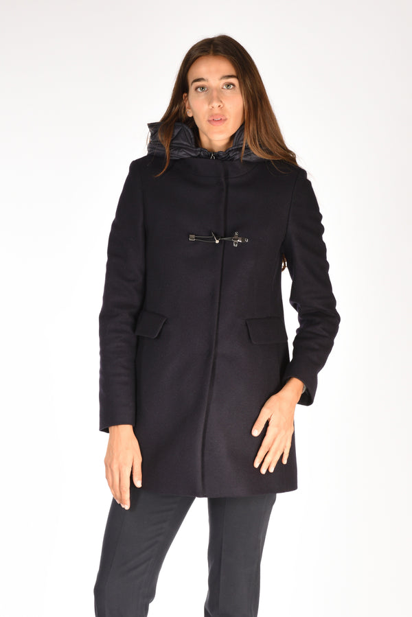 Fay Cappotto Toggle Blu Donna