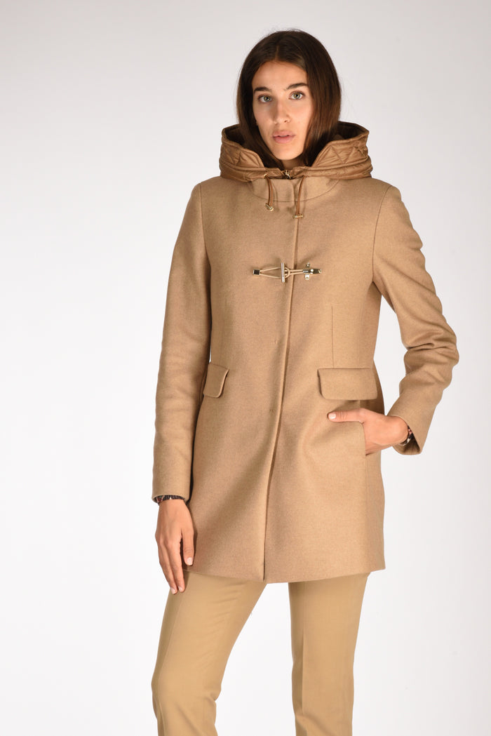 Fay Cappotto Toggle Beige Scuro Donna - 1