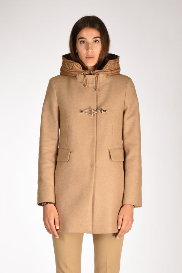 Fay Cappotto Toggle Beige Scuro Donna-2