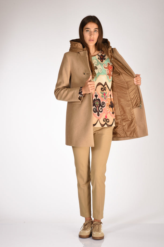 Fay Cappotto Toggle Beige Scuro Donna - 7