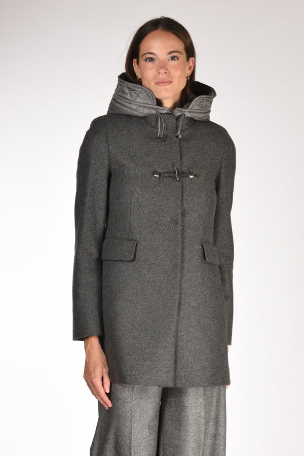 Fay Cappotto Toggle Grigio Donna