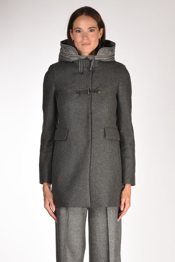 Fay Cappotto Toggle Grigio Donna-2