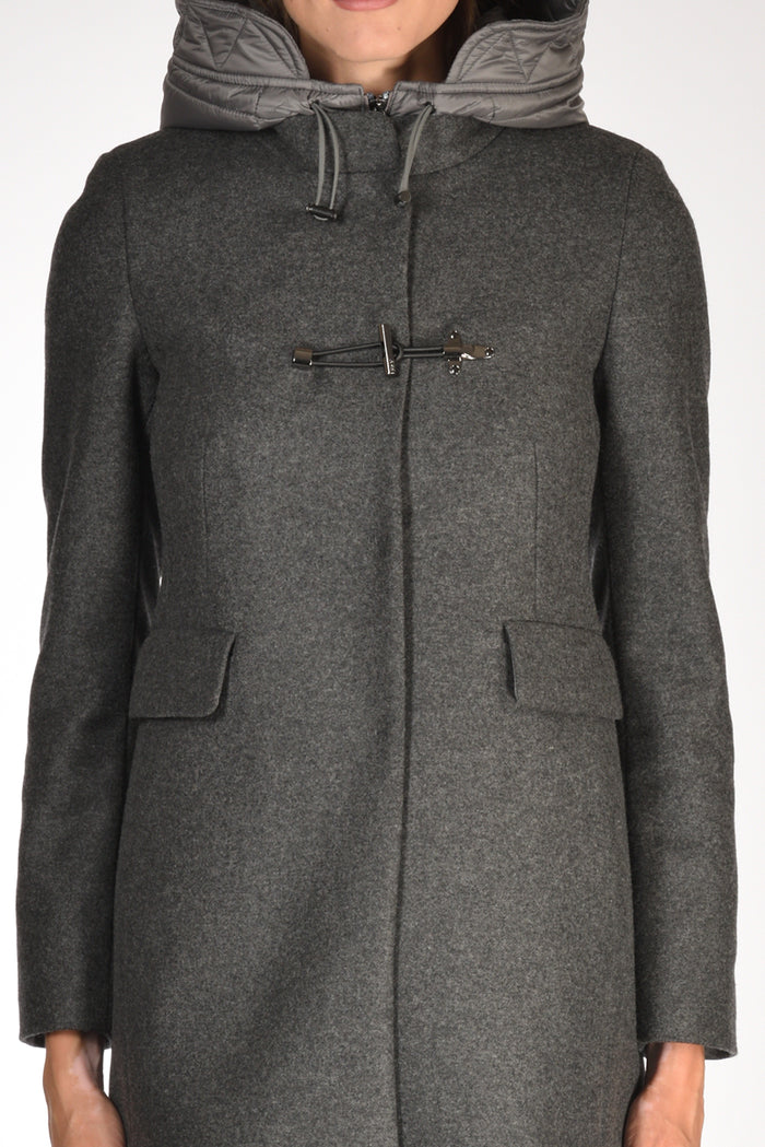 Fay Cappotto Toggle Grigio Donna - 3