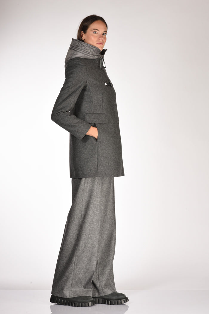 Fay Cappotto Toggle Grigio Donna - 4