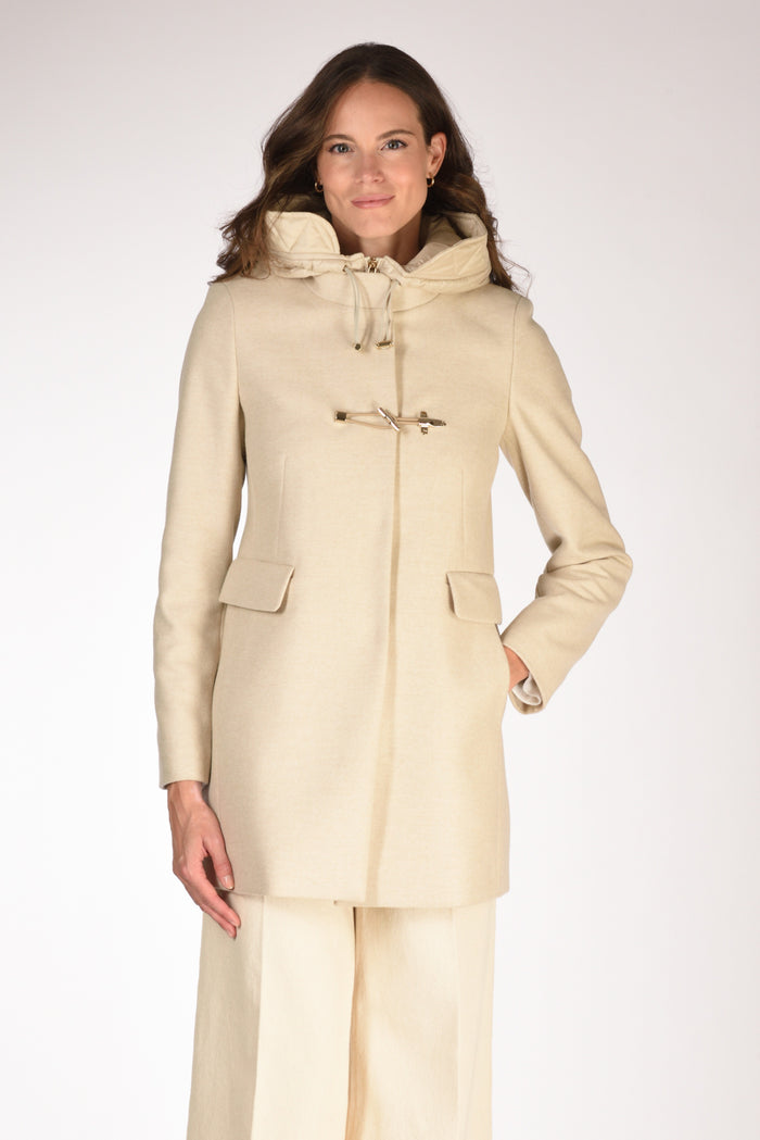Fay Cappotto Toggle Bianco Naturale Donna - 1