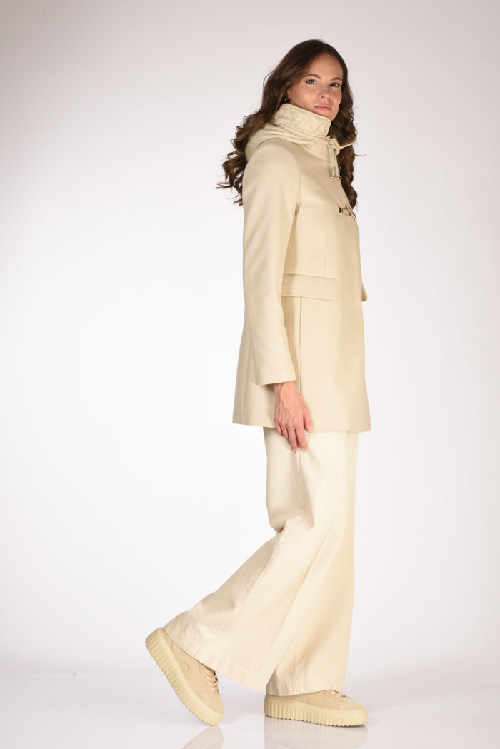 Fay Cappotto Toggle Bianco Naturale Donna - 4