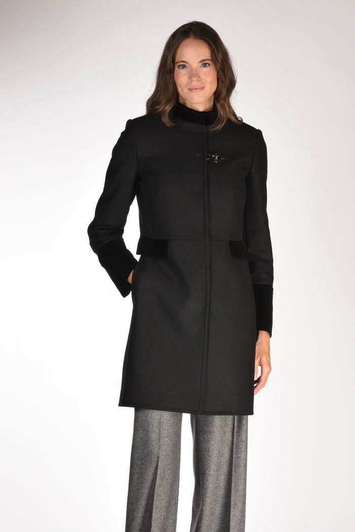 Fay Cappotto Gancio Nero Donna - 1