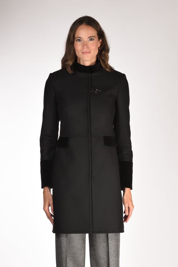 Fay Cappotto Gancio Nero Donna-2