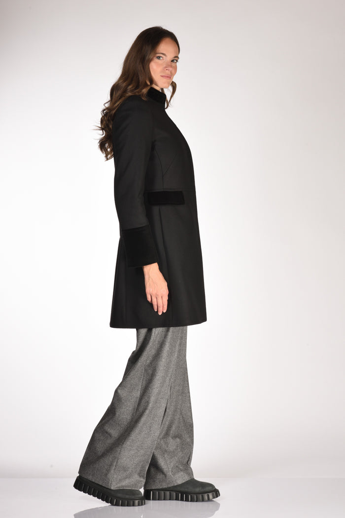 Fay Cappotto Gancio Nero Donna - 4