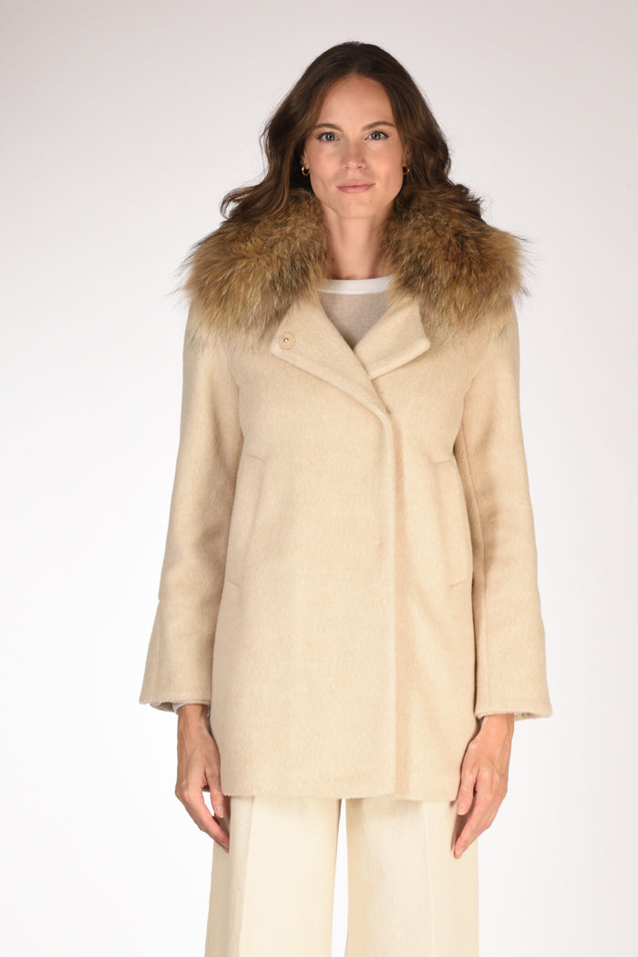 Ava Adore Caban Fur Beige Donna - 2