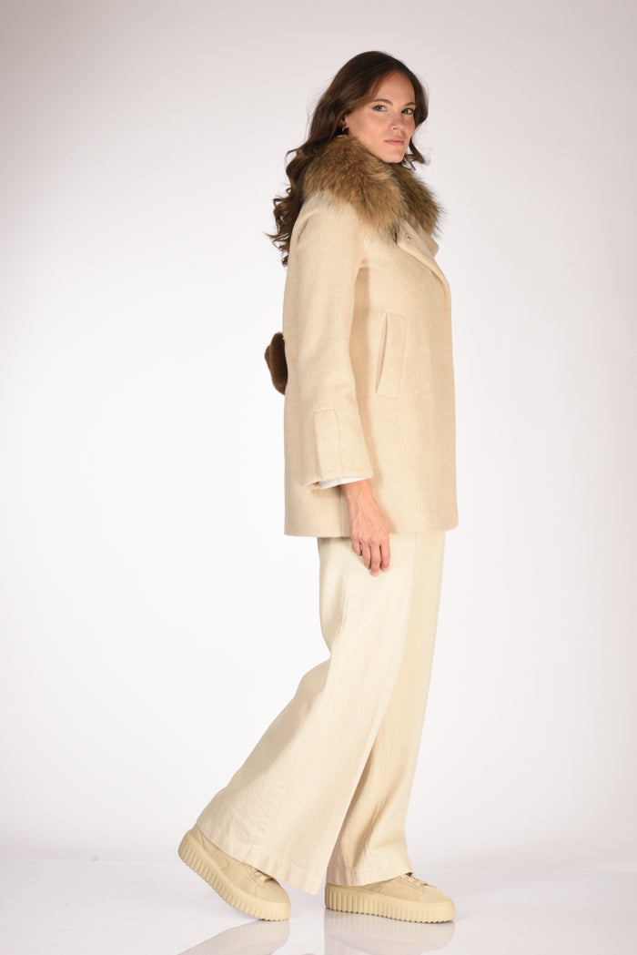 Ava Adore Caban Fur Beige Donna - 4