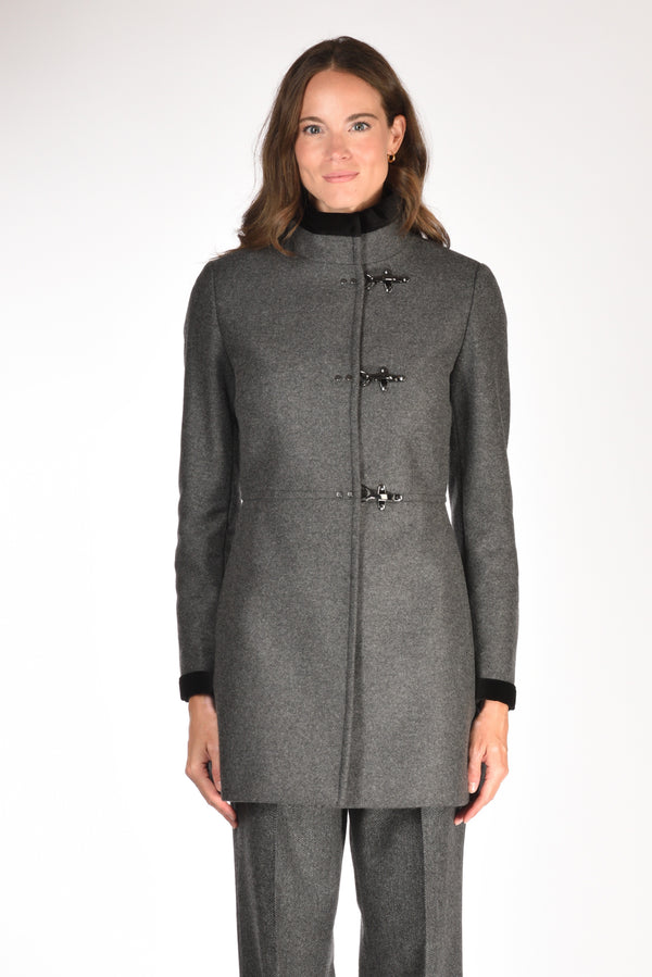 Fay Cappotto Virginia Grigio Scuro Donna-2