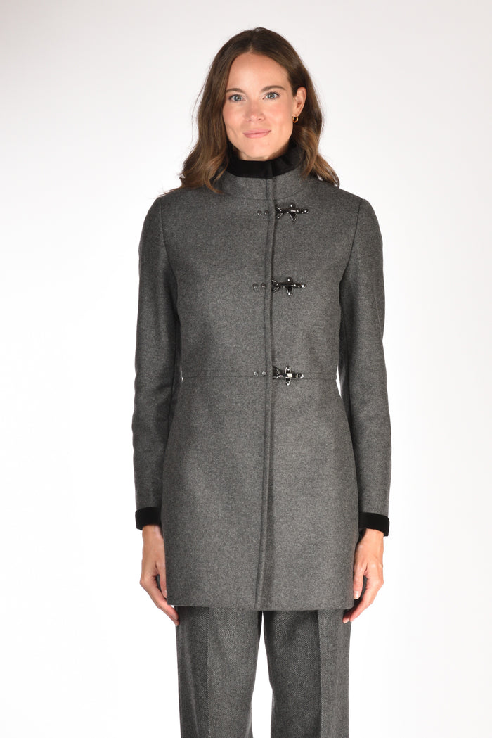Fay Cappotto Virginia Grigio Scuro Donna - 2