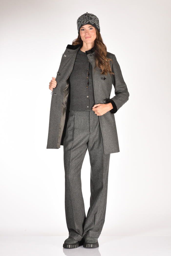 Fay Cappotto Virginia Grigio Scuro Donna - 6