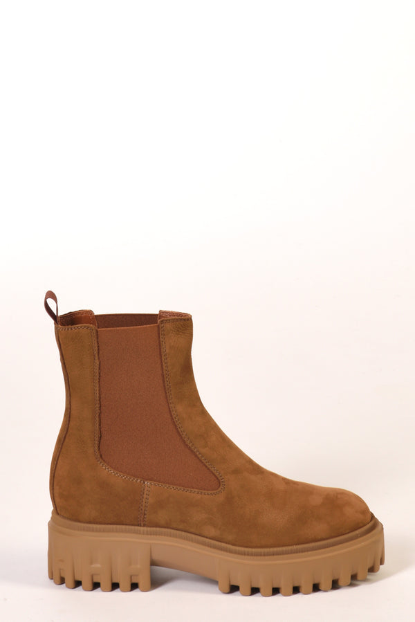 Hogan Stivale H700 Marrone Chiaro Donna