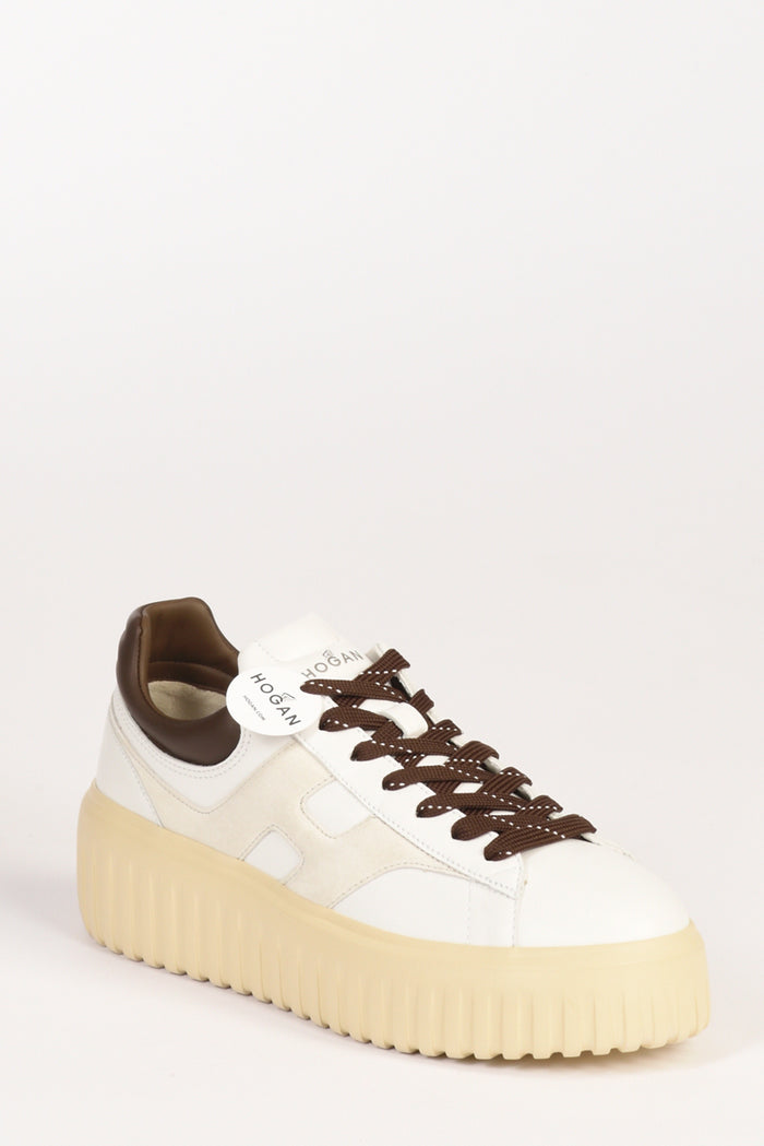 Hogan Sneakers H Stripes Bianco/marrone Donna - 3