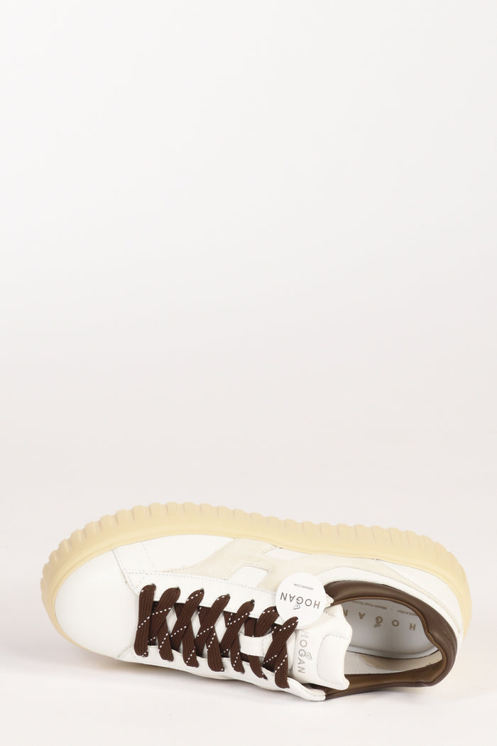 Hogan Sneakers H Stripes Bianco/marrone Donna - 5