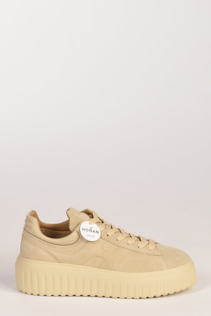 Hogan Sneakers H Stripes Beige Donna - 1
