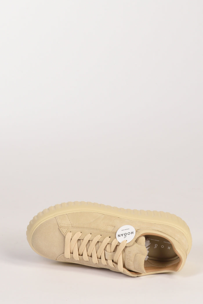 Hogan Sneakers H Stripes Beige Donna - 5