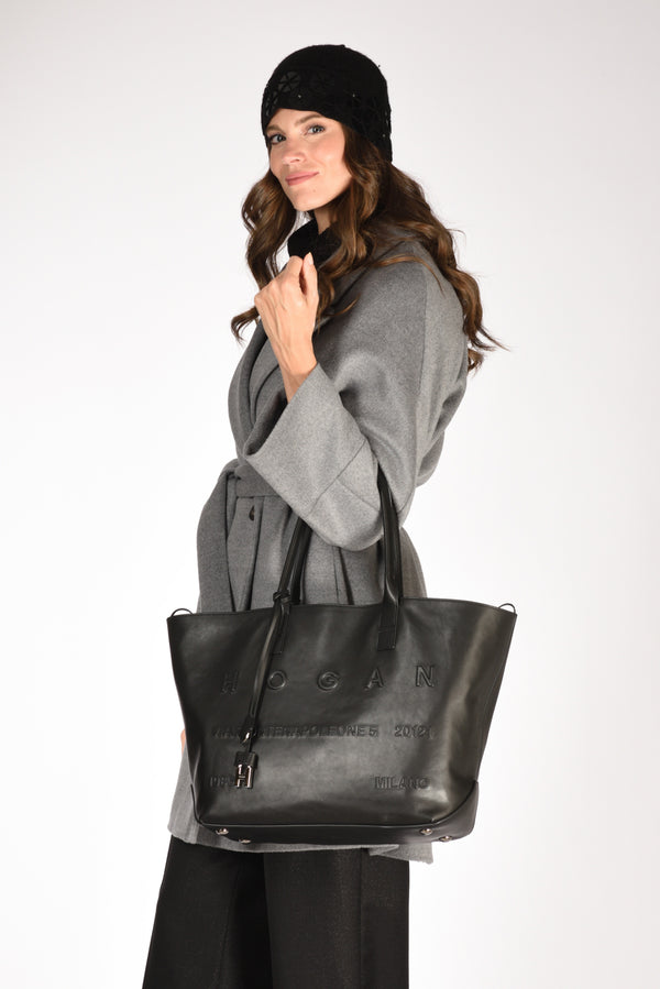 Hogan Shopping Address Nero Donna-2