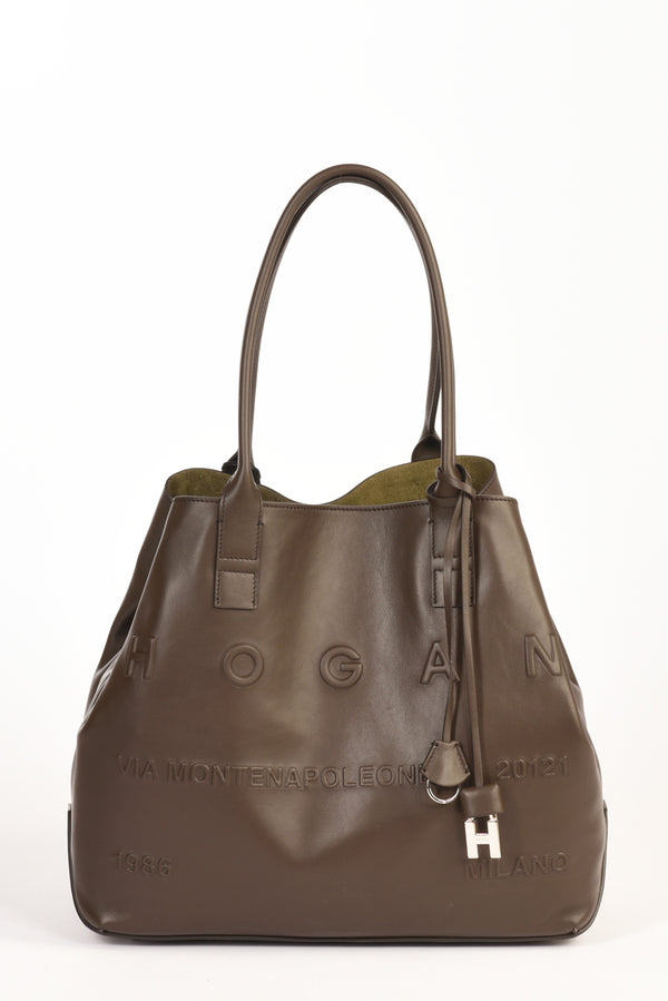 Hogan Shopping Address Marrone Donna