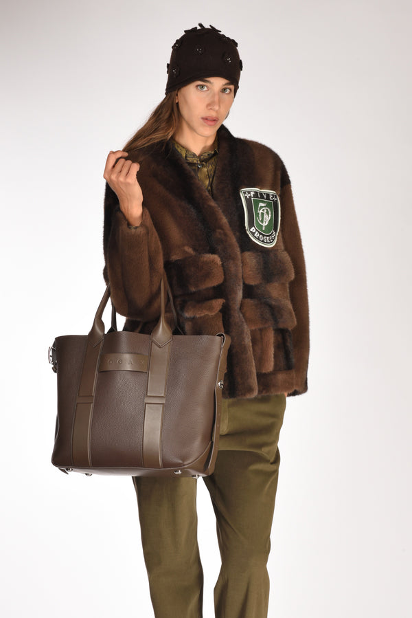 Hogan Shopping Script Marrone Donna-2