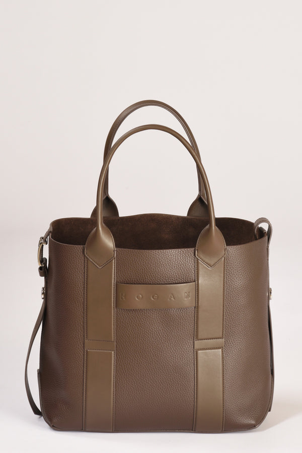 Hogan Shopping Script Marrone Donna-2