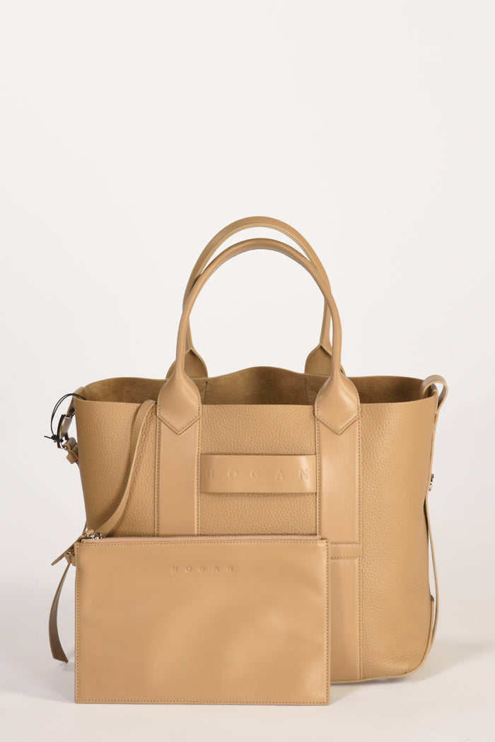 Hogan Shopping Script Beige Chiaro Donna - 3