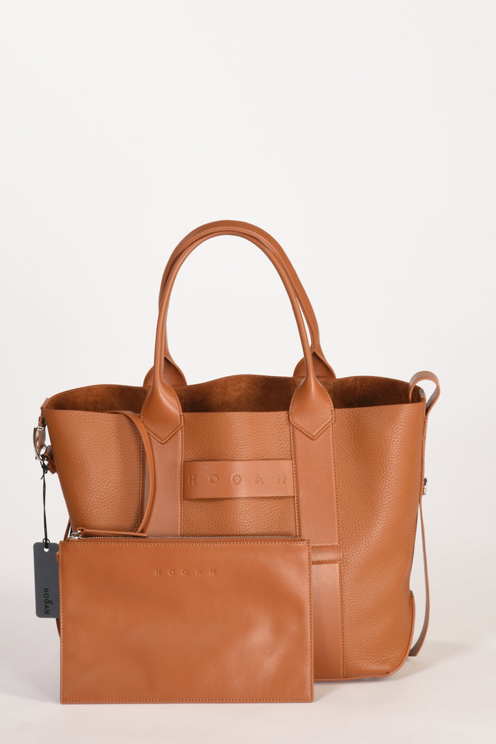 Hogan Shopping Script Beige Cuoio Donna - 3