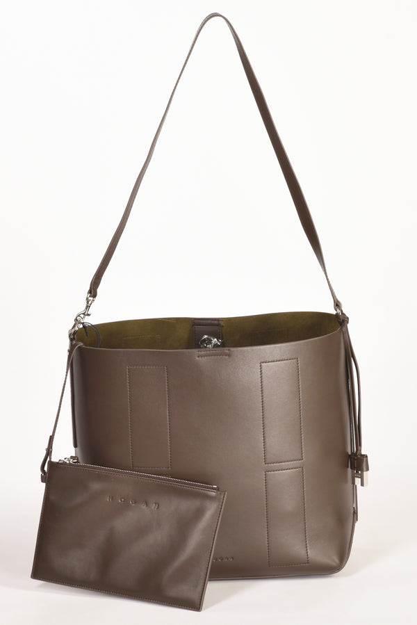 Hogan Hobo H01r Marrone Donna-2