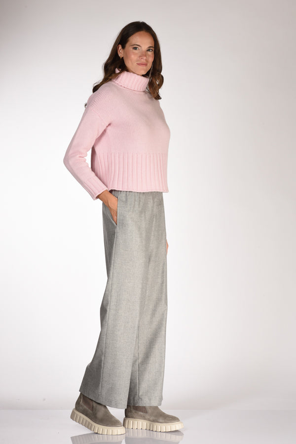 Aspesi Pantaloni Elastico Grigio Donna-2