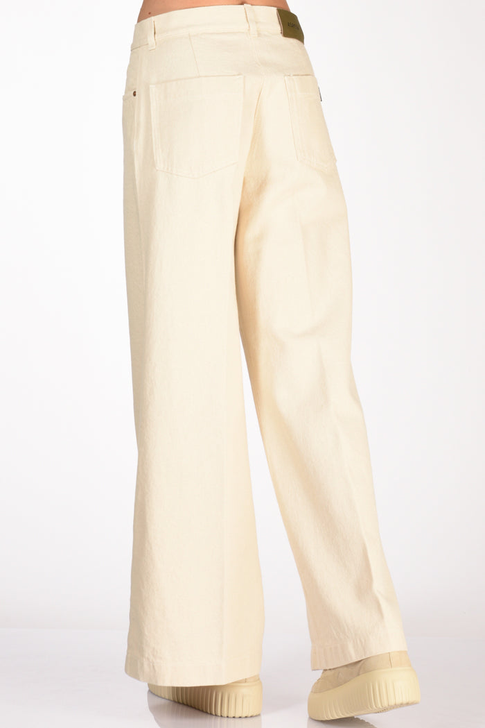 Aspesi Pantalone Denim Beige Chiaro Donna - 6