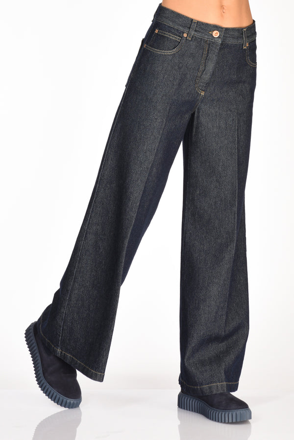 Aspesi Pantalone Denim Blu Donna
