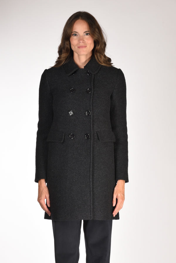 Aspesi Cappotto Doppiopet Blu Donna-2