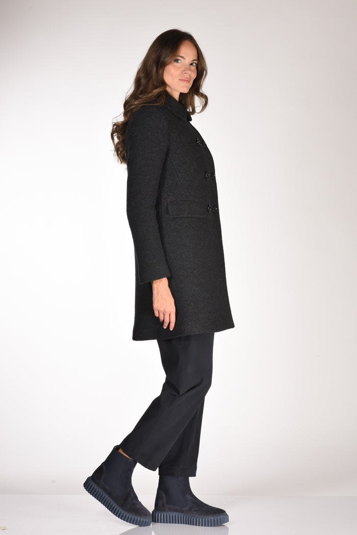 Aspesi Cappotto Doppiopet Blu Donna - 4