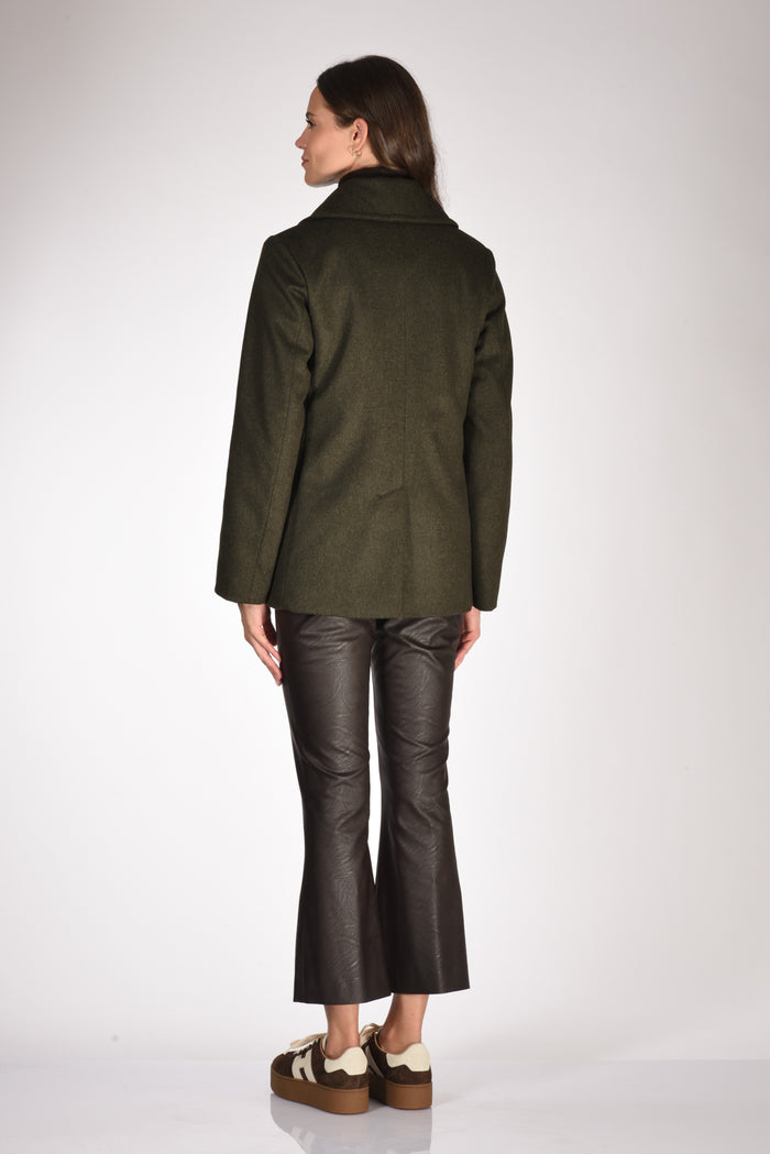 Aspesi Caban Peacot Verde Donna - 5