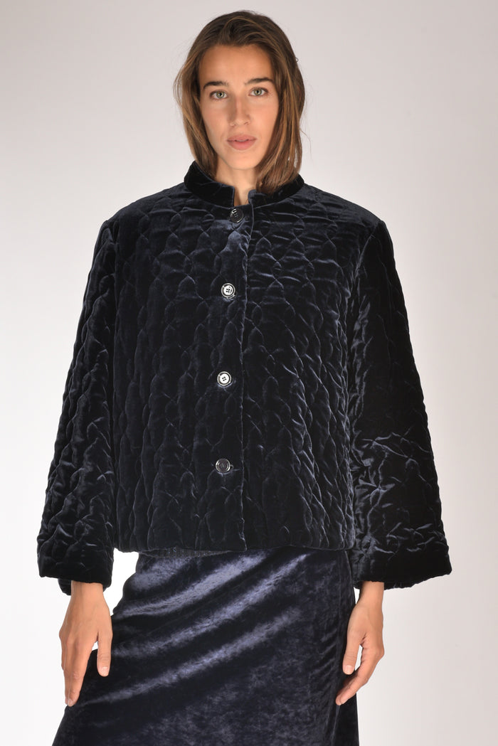 Aspesi Giacca Velluto Blu Donna - 1