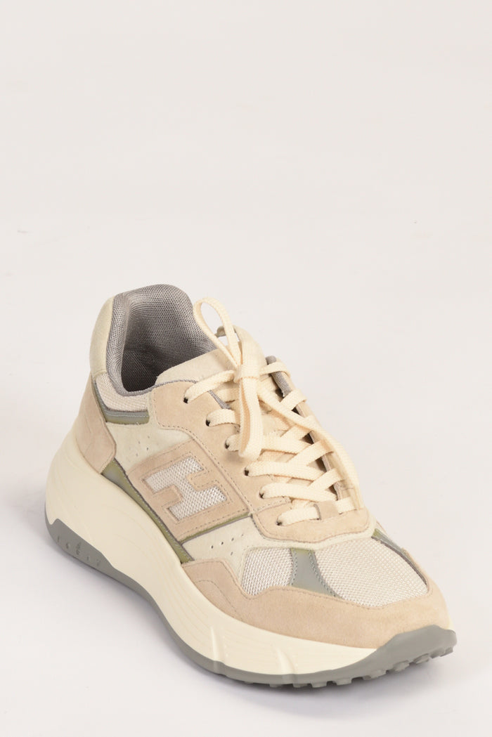 Hogan Sneakers H669 Beige/grigio Donna - 3