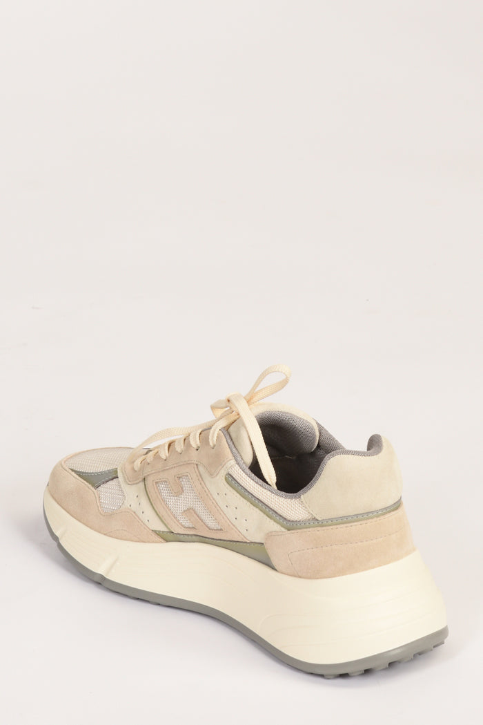 Hogan Sneakers H669 Beige/grigio Donna - 4